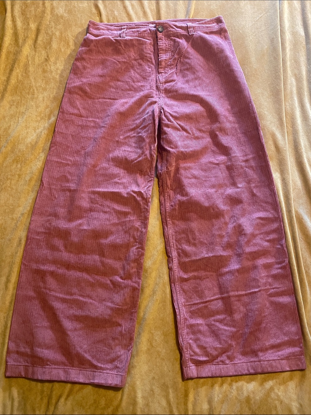 Rip Curl Wide-Leg Corduroy Pants in Dusty Rose